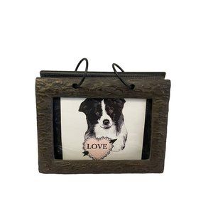 Picture Frame Puppy Love Waterproof  Page Photo Album‎ Leather & Plastic 5" x 7"
